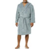 CHINEE New Style Factory Direct Sale Velvet Fabric Made Bathrobe Custom V Neck Collar Unisex Embroidery Bath Robes For Unisex