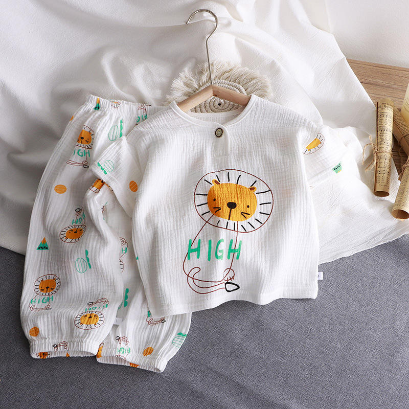 CHINEE New US Made Comfortable Casual Pajamas Set for Boys Girls Pure Cotton Toddler Clothing Featuring Cute Children's Cartoon Model