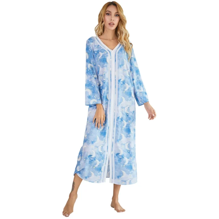 CHINEE-New-Women-Long-Night-gown-Summer-Sleep-Night-Dress-Sexy-Nightdress-for-Women-for-Export-from-India