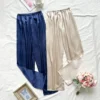 CHINEE New Women's Satin Pajama Pants Fashion Trends for Home Wear in Summer Autumn Spring Seasons