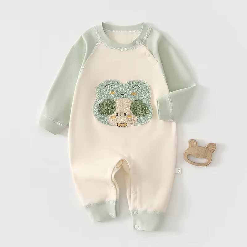 CHINEE Newborn One Piece Romper Spring Autumn Cotton Baby Pajamas Cute Kids Onesie