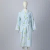 CHINEE ODM 100% Cotton Fruit Print Breathable Winter Bathrobe Shawl Collar Drawstring Soft Hotel Spa Robe With Custom Logo XS