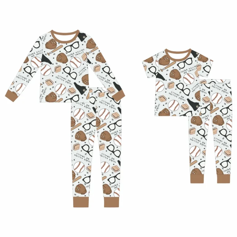 CHINEE-ODM-Custom-Baby-Bamboo-Zipper-Pajamas-2-Piece-Long-Sleeve-Romper-Set-for-Infants-Toddlers-Unisex-Sleepwear