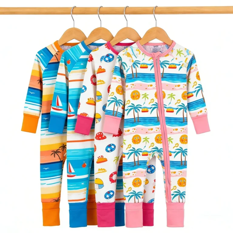 CHINEE-ODM-Manufacturer-Direct-Baby-Bamboo-Romper-Zippy-Jumpsuit-Infant-Sleepwear-Kids-Pajama-Fast-Delivery-Custom