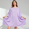 CHINEE OEM Custom Logo Lyocell Fabric Sleep Dress Summer T shirt Stretchy Sleep Tee Oversized Sleep Tees Women's Pajamas