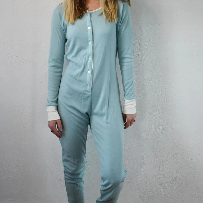 CHINEE OEM Custom Manufacturing Custom Fabric Adult Onesie Pajamas Women's Comfortable Home One piece Pajamas