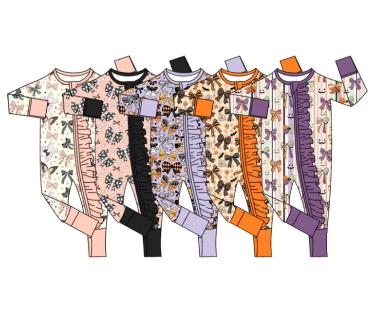 CHINEE-OEM-ODM-Custom-Halloween-Baby-Romper-Set-Custom-Pumpkin-Ghost-Print-Zip-Bamboo-Pyjamas-Toddler-Baby-Jumpsuit-Bamboo-Mystery-Box