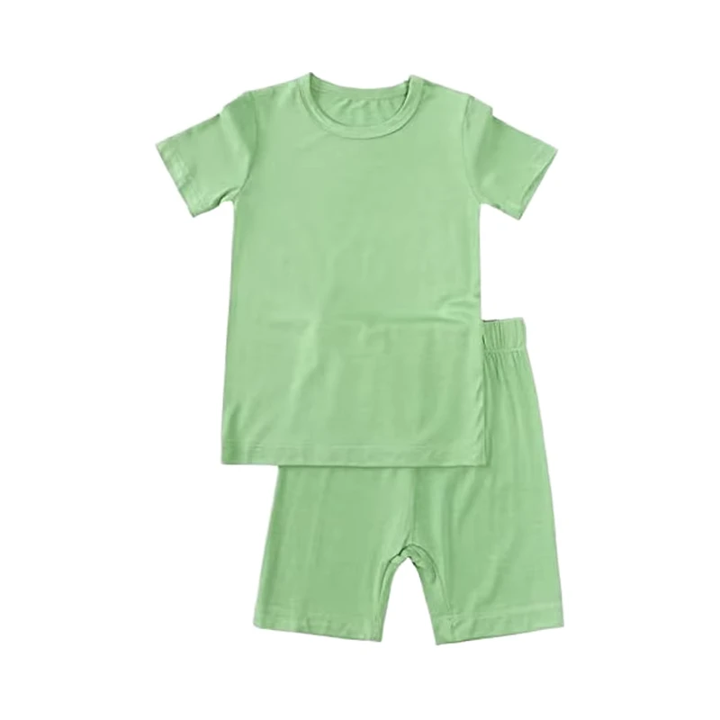 CHINEE OEM ODM Custom Print Toddler Bamboo Sleepwear Set Cool Jammies Pjs Thermal Summer Baby Pajamas for Kids