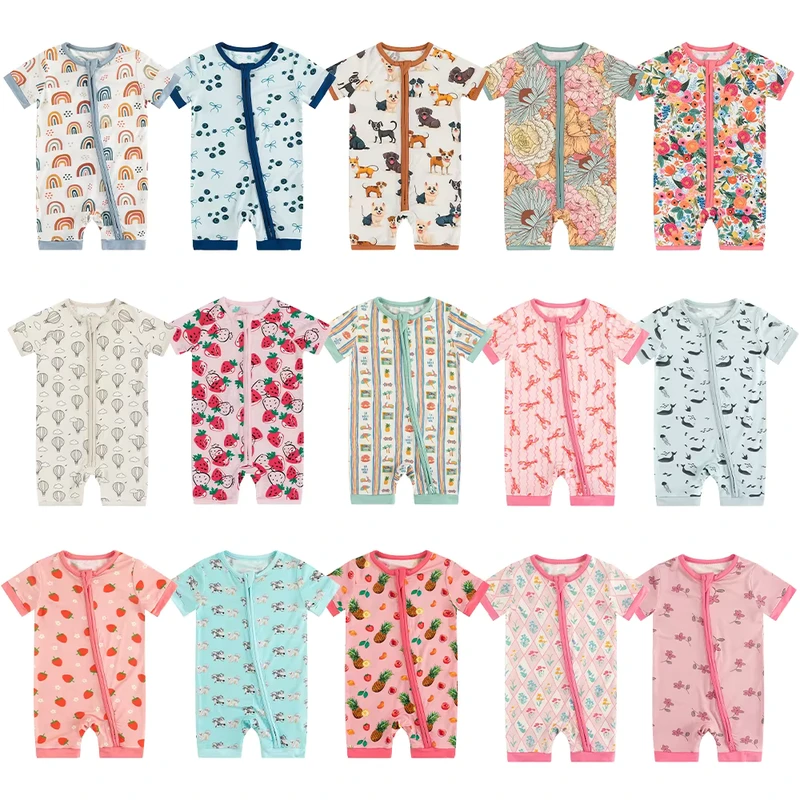 CHINEE Oeko tex Certified Custom Korean Vintage Designer Luxury Cute Koala Knitted Bamboo Newborn Girls Boys Baby Clothes