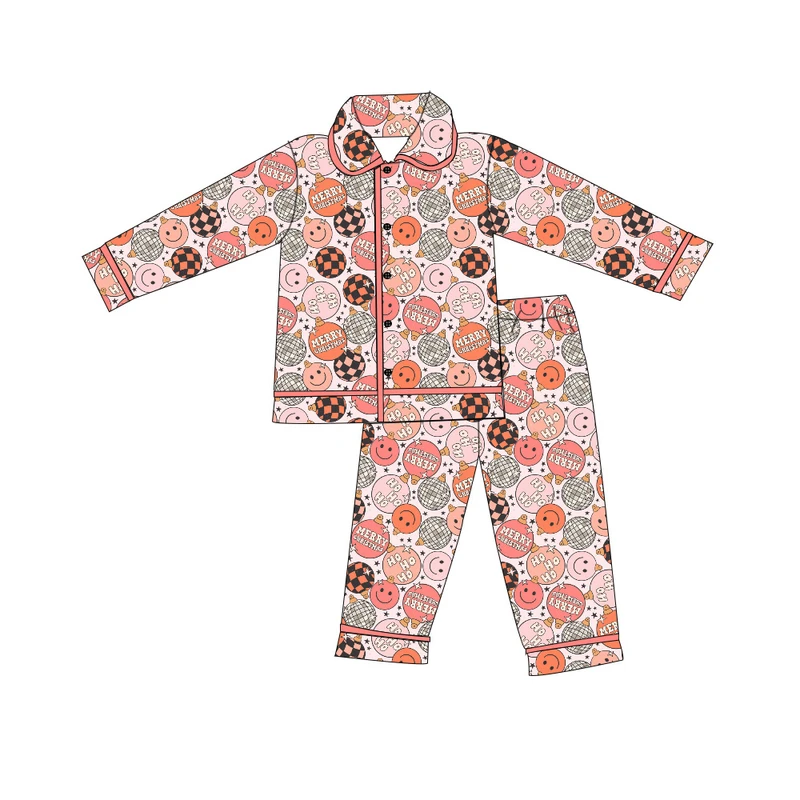 CHINEE Organic Bamboo Toddler Christmas Pyjamas Sustainable Baby Pajamas Eco Friendly Kids Jammies Infants Pajamas Two Piece Sleepers