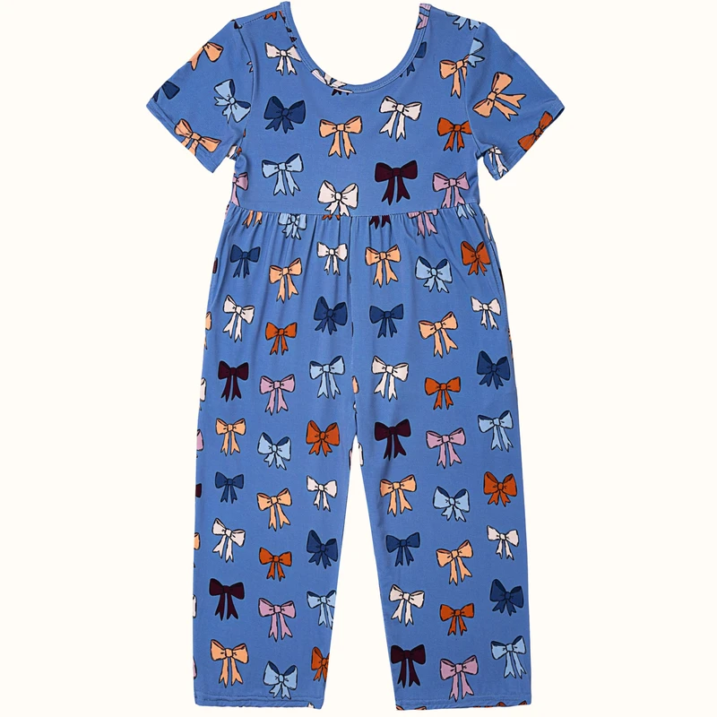 CHINEE Organic Bamboo Toddler Pajamas Eco Friendly Sustainable Zipper Closure Rompers with Strawberries Print