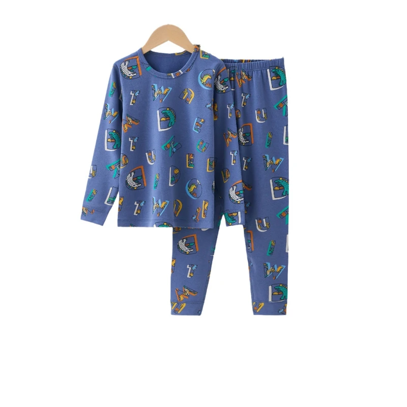 CHINEE Organic Cotton Kids Sleepwear Toddler Infant Lounge Set Boys Children Pajamas Custom Kids Sleeping Set Printed Children Clothes