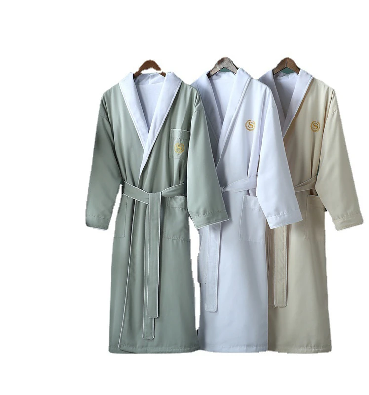 CHINEE-Organic-Cotton-Luxury-Hotel-Bathroom-Robe-Customized-Embroidery-Logo-SPA-Bathrobe-Satin-Bathrobe
