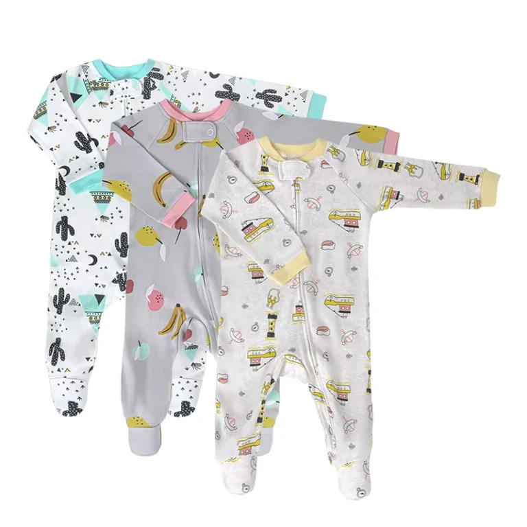 CHINEE-Organic-Cotton-Rompers-Gentle-Newborns-Baby-Clothing-Soft-Cotton-Custom-Logo-Infant-Clothes-0-24M-Baby-Cotton-Pajamas