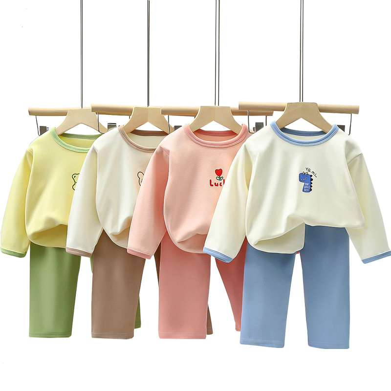 CHINEE Organic Cotton Toddler Pajamas Cotton Kid Animal Pajamas