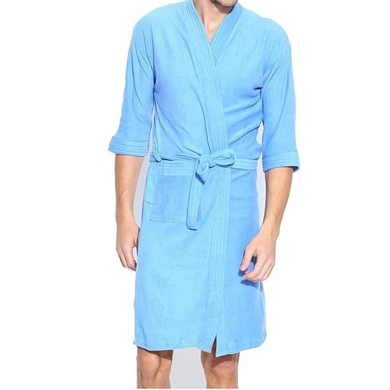 CHINEE Outdoor Wear Men Bathrobe High Quality Anti Wrinkle Breathable Eco Friendly Polyester Cotton Customizable Lightweight Hot