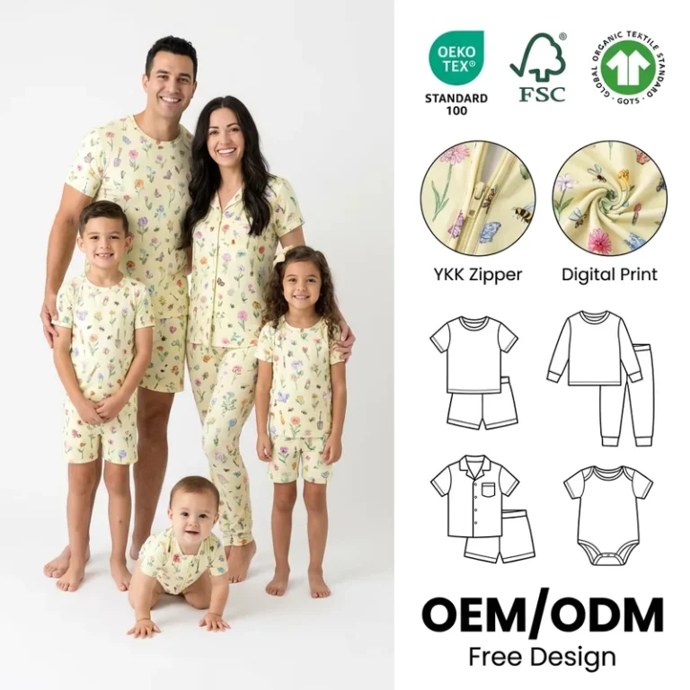 CHINEE-Pajamas-Manufacturer-Family-Matching-Pajamas-Tencel-Modal-Mommy-and-Me-Pajama-Sets-Women-Pajamas-Set