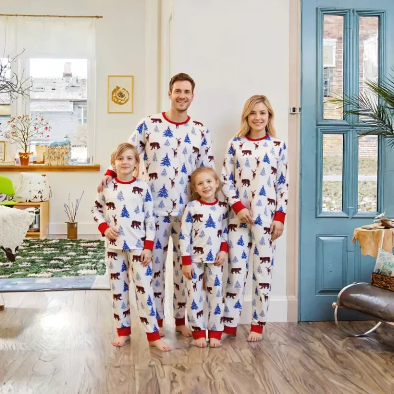 CHINEE-Parent-Child-Cotton-Breathable-Family-Matching-Christmas-Printed-Long-Sleeve-Elk-Cartoon-Pajamas-Suit-for-Baby-Boys-and-Girls