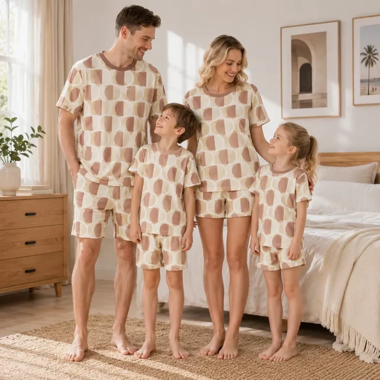CHINEE-Parent-child-Customizable-Family-Pajamas-Fashionable-Matching-Outfits-for-Mother-Daughter-Baby-Girls