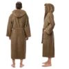 CHINEE Personalized Classic Spa Bathrobe Short Toweling Cotton Robe With Hoodie