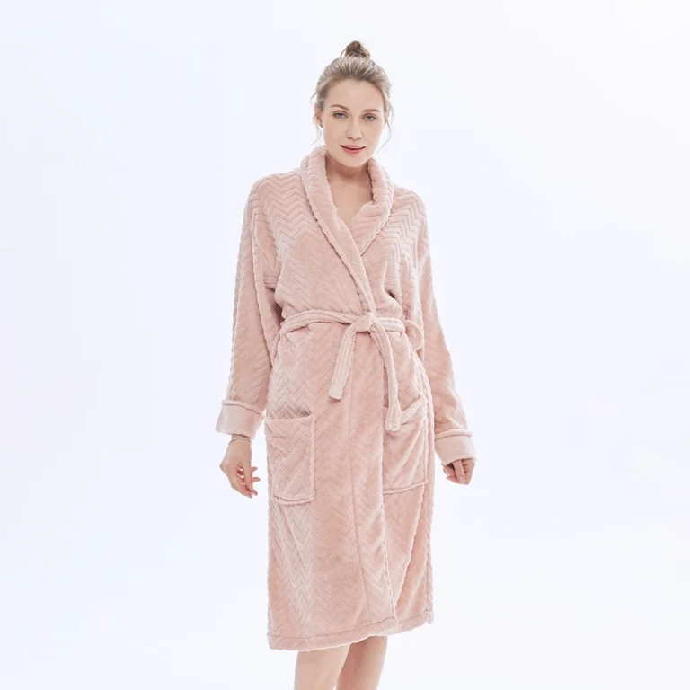 CHINEE Personalized Custom Luxury Women Men Unisex Plus Size Hotel Soft Cozy Fleece Flannel Long Robe Hooded Bathrobe with Pockets