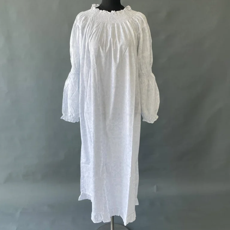 CHINEE-Plus-Size-Elegant-Printed-Cotton-Nightgown-Nightie-Night-Dress