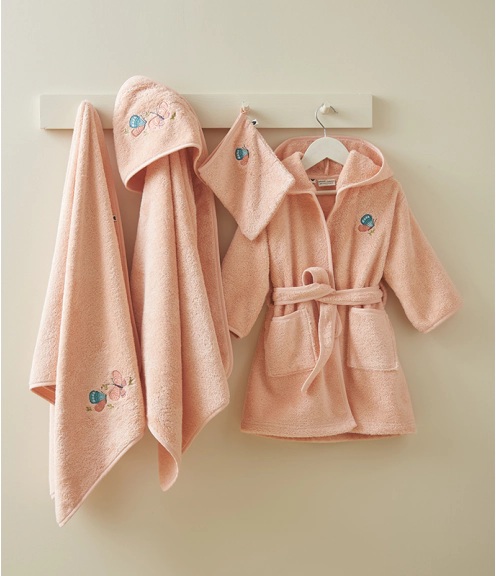 CHINEE Premium Custom Cotton Bathrobe Cute Baby Design Soft Towel Kids