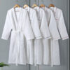 CHINEE Premium Quality Luxury Hotel 100% Cotton Mens And Women Bathrobe Waffle Bathrobe
