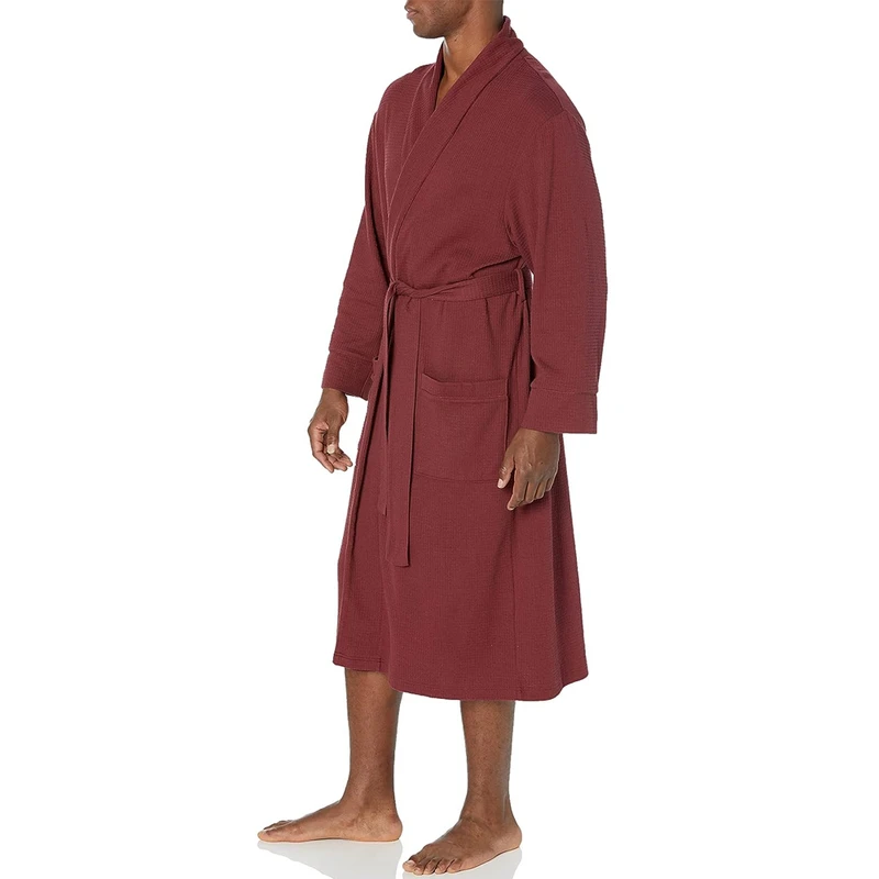 CHINEE Premium Quality Slim Fit Casual Flannel Soft Long Sleeve Men's Bathrobe Sleepwear Price High Quality Breathable Anti Bacterial