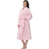 CHINEE Premium Robes For Women Super Soft Cozy Fleece Womens Hotel Robe Plush Thickened Long Bathrobe Pajamas For Adult