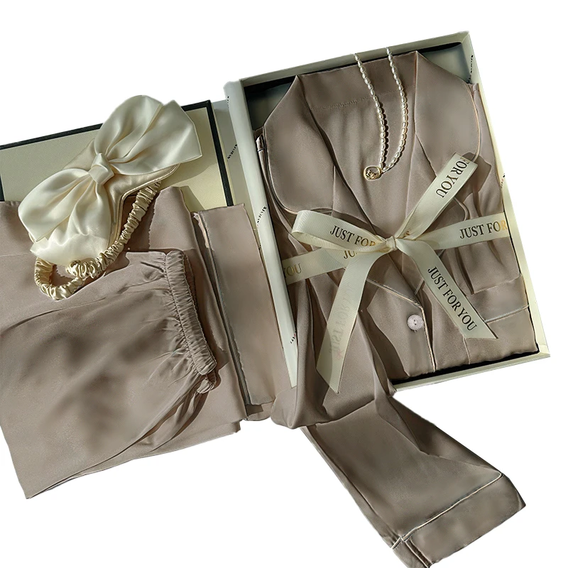 CHINEE Premium Sense of Fashion New Solid Color Ladies Can Be Worn Outside Comfortable Long sleeved Long Pants Loungewear