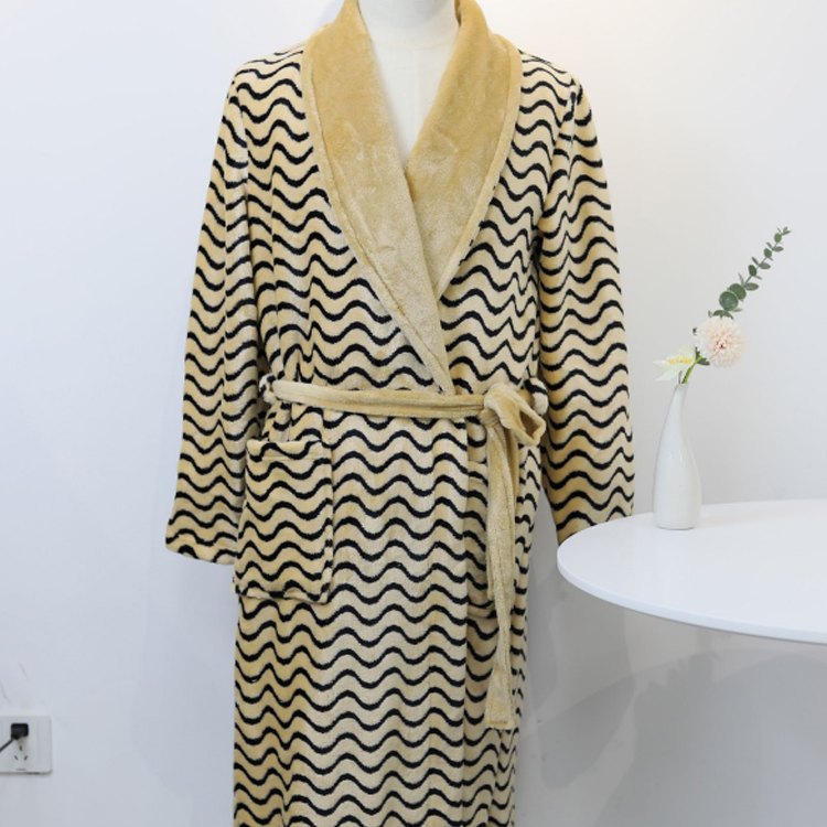 CHINEE Premium Soft Robe Fluffy Warm Fleece Bathrobe for Spa Resort & Hotel Bathrobe