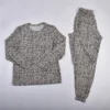 CHINEE Premium Soft Touch Loungewear Set Relaxed Fit Leopard Print Top and Pants