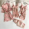 CHINEE Printed Ladies Suspenders Sleep Relaxed Comfortable Lace Suit Underwear Women Nightgown Sexy Pajamas Shorts
