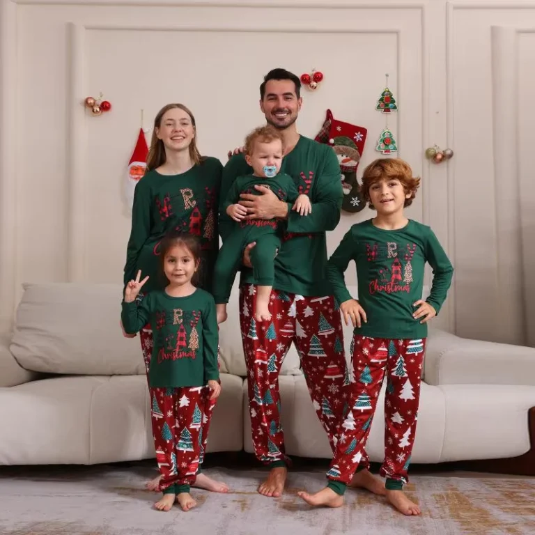 CHINEE-Printed-Matching-Set-Christmas-Pajama-Family-Pajamas-Matching-Sets-Skin-Friendly-Wear-Cotton-Pajama-Set