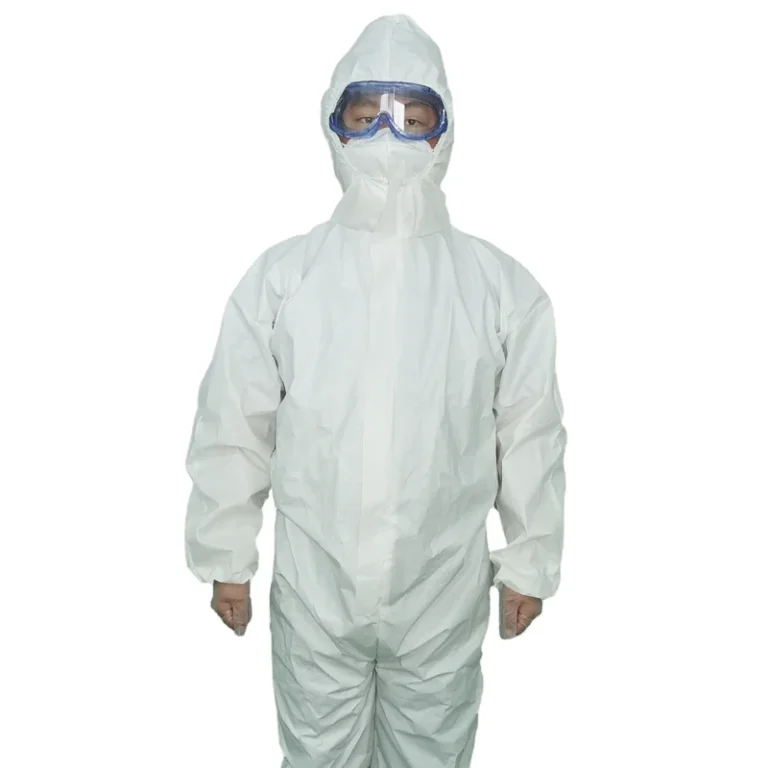CHINEE Protective Clothing Disposable Hooded Waterproof One piece Full body Anti virus Isolation Gown