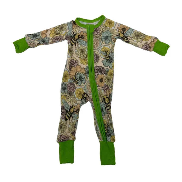 CHINEE-Qingli-OEM-Tariffs-Free-Bamboo-Printed-Romper-Kids-Bamboo-Zippy-Sleepsuit-Baby-Girl-Custom-Girls-Boys-Footie-Pajamas-1
