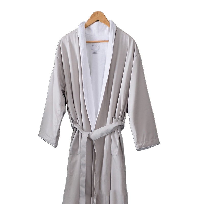 CHINEE Satin bathrobe men's crystal velvet bathrobe luxurious fluffy hotel bathrobe men's and women's pajamas customizable logo