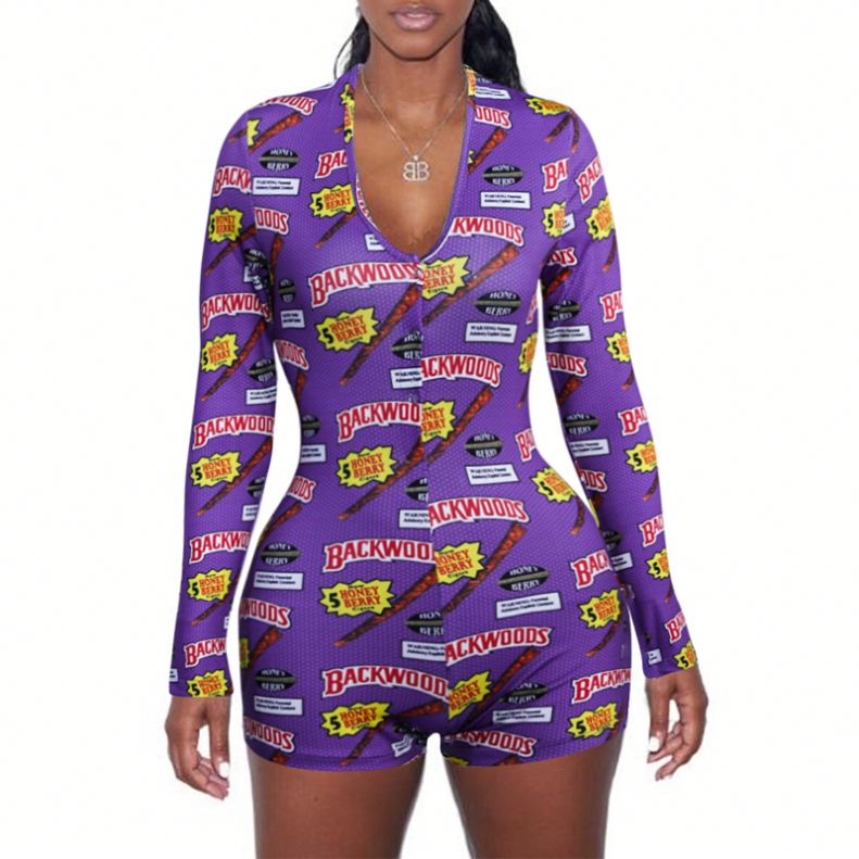 CHINEE Sexy Women Adult Girls Seamless Sleepwear Bodysuit Jumpsuit Pajamas