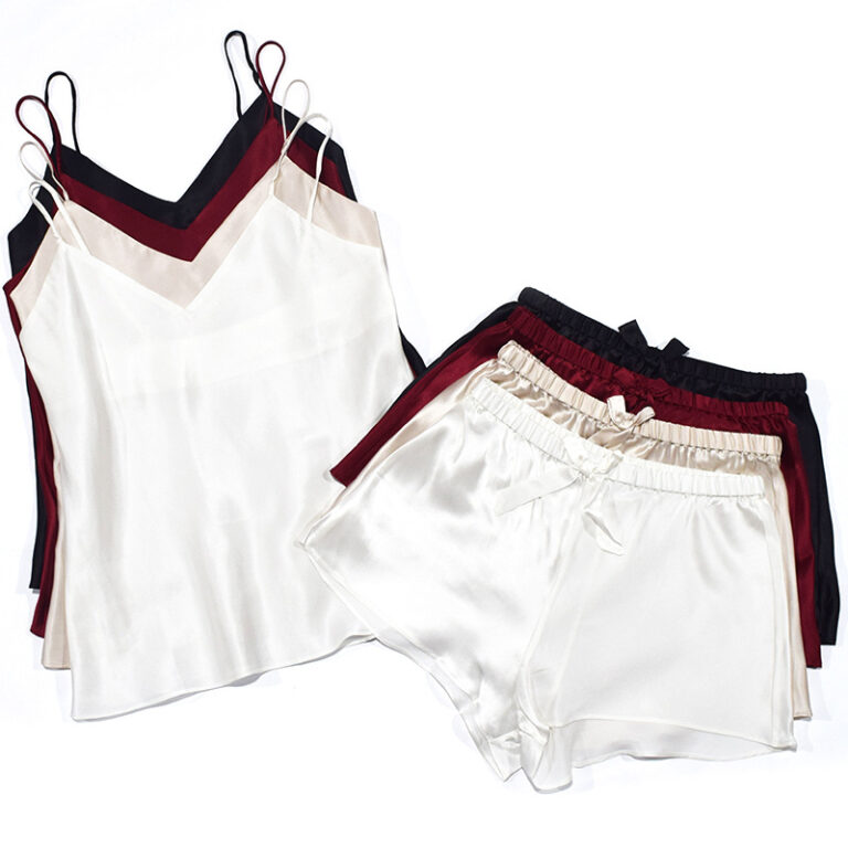 CHINEE-Silk-Pajamas-for-Women-Sexy-Lingerie-Satin-Sleepwear-Cami-Shorts-Sleepwear-Set-Nightwear-1