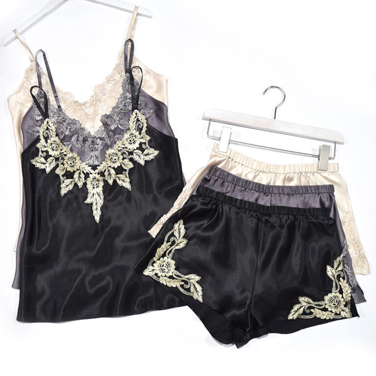 CHINEE-Silk-Women-Sexy-Lingerie-Satin-Sleepwear-Pajamas-Cami-Shorts-Sleepwear-Set-Nightwear-1