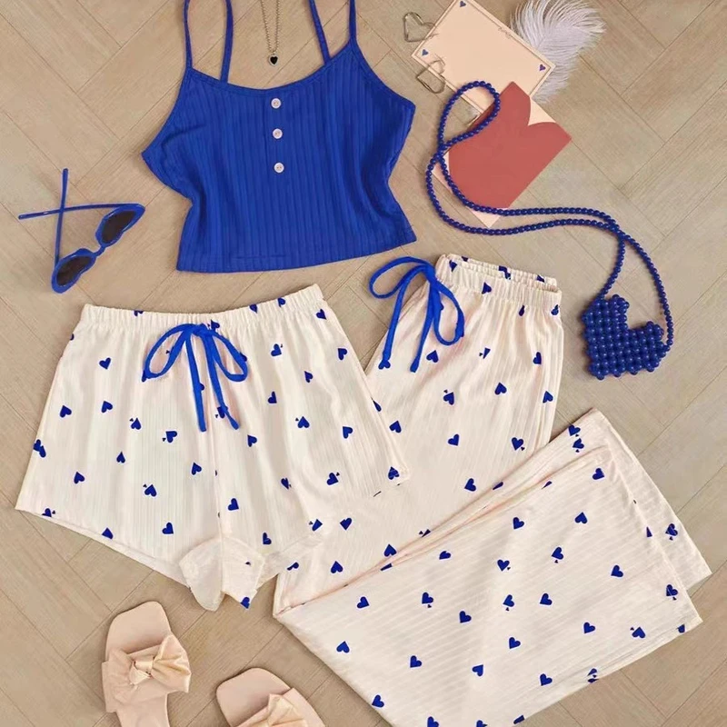 CHINEE Simple Casual and Comfortable Camisole Sleeveless Pajamas and Home Wear for Women and Pregnant Women