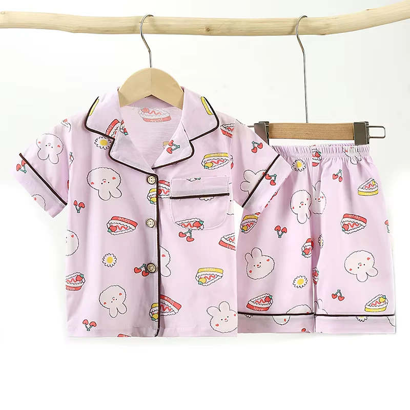 CHINEE Sleepwear Pajamas Set 100% Cotton Kids Pyjamas Baby Boy Pajamas Baby Pajamas Clothes Soft