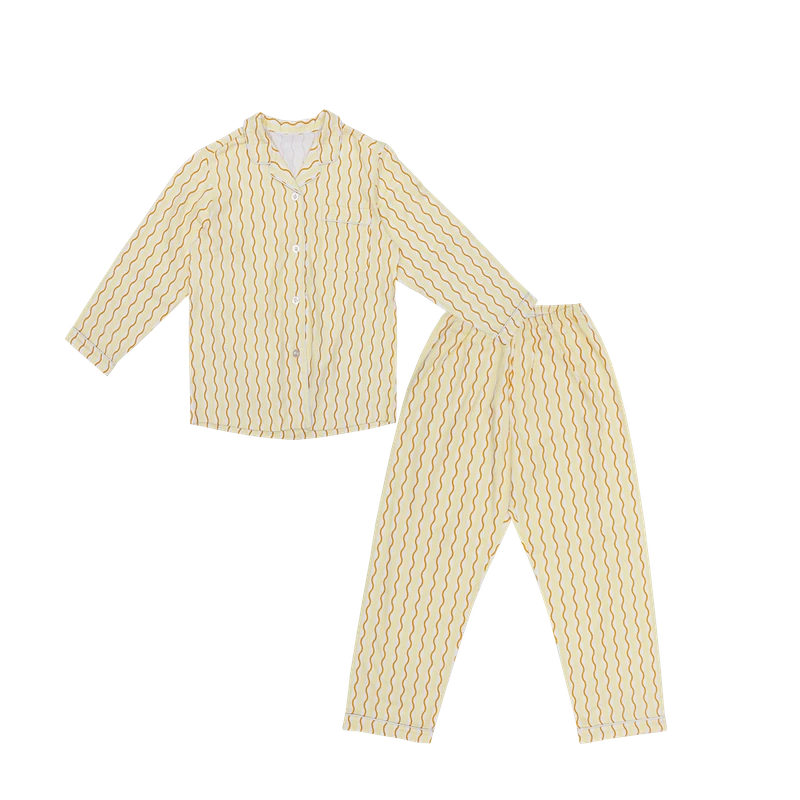 CHINEE Soft Brushed Breathable Women's 100% Cotton Woven Flannel V NECK Pajama Set Long Sleeves Elastic Waist Autumn Spring Cozy Home