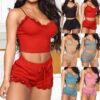 CHINEE Soft Comfortable Breathable Shorts Sleepwear Nightwear for Women