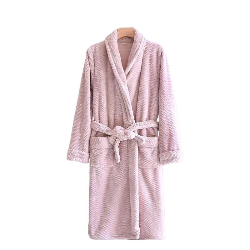 CHINEE Soft Flannel Home Wear Women's Bathrobe, High Quality Fast Delivery Custom Label Fleece Robe