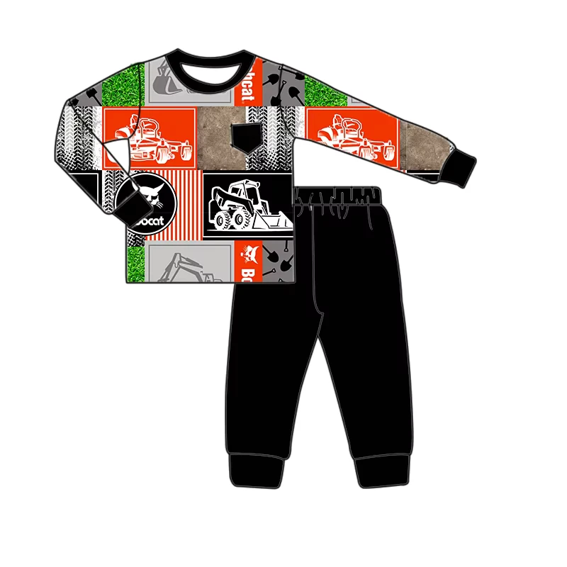 CHINEE Soft Texture Bamboo Baby Pajamas Casual Kids Boys Two Piece Set Ideal for Home Daily Sleeping and Lounge