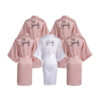 CHINEE Solid Color Bride Robe Women's Kimono Satin Bridesmaid Wedding Silky Satin Robes Bridal Morning Robes Sleepwear Dressing Gown
