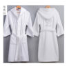 CHINEE Spa 100% Cotton Towel Bathrobe Customised Comfortable Warm Hooded Terry Cloth Robes Custom Robe with Hood