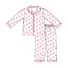 CHINEE Spring Autumn Adult Women's 2 Piece Homewear Set Pajamas With Elastic Waist for Sleepwear